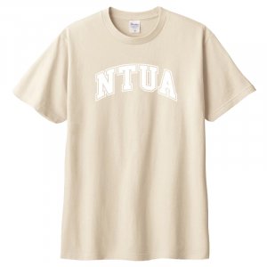 NTUA經典字框純棉短T_奶茶