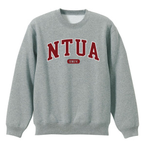 NTUA經典款美式大學T_灰