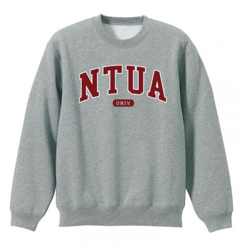 NTUA經典款美式大學T_灰 NTUA經典款美式大學T_灰