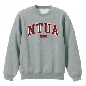 NTUA經典款美式大學T_灰