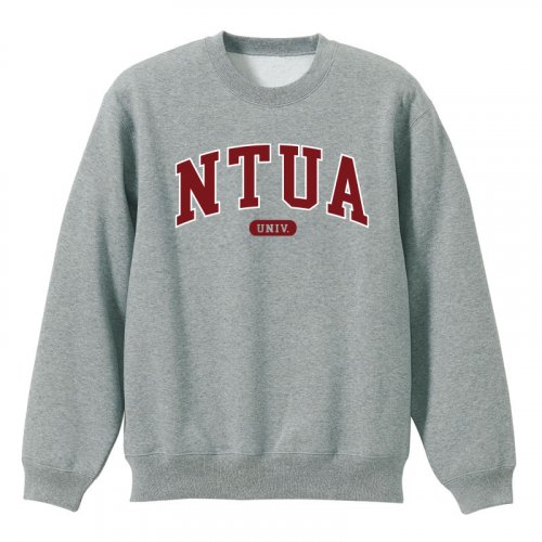 NTUA經典款美式大學T_灰 NTUA經典款美式大學T_灰