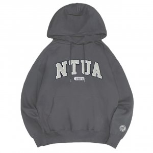 【新品登場!11/24陸續出貨】NTUA立體毛巾繡落肩帽T_摩卡灰