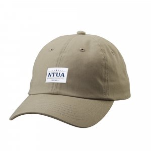 NTUA日系風格布標老帽_奶茶棕