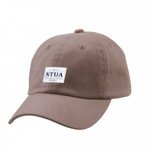NTUA日系風格布標老帽_煙燻粉