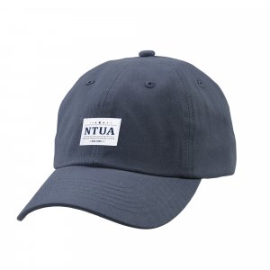 NTUA日系風格布標老帽_石藍