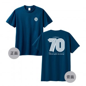 【少量現貨，售完不補】70周年限定款_NTUA純棉短T_靛藍色