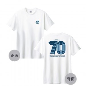 【11/7陸續出貨】70周年限定款_NTUA純棉短T_白色