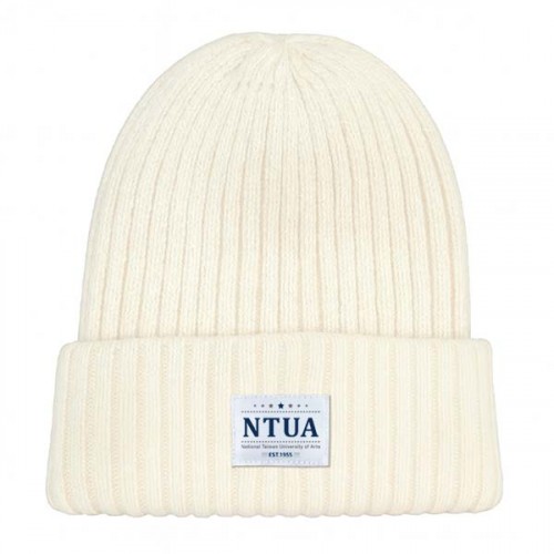 【新品登場】NTUA經典織標QQ毛帽_米白