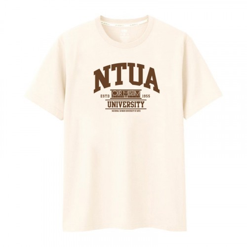 【新品登場】NTUA建築款純棉短T_杏樹白