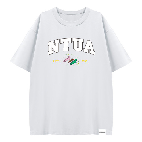 【預購至10/18,11/16陸續出貨】NTUA遇見JOGUMAN寬版純棉短T_經典白 【預購至10/18,11/16陸續出貨】NTUA遇見JOGUMAN寬版純棉短T_經典白